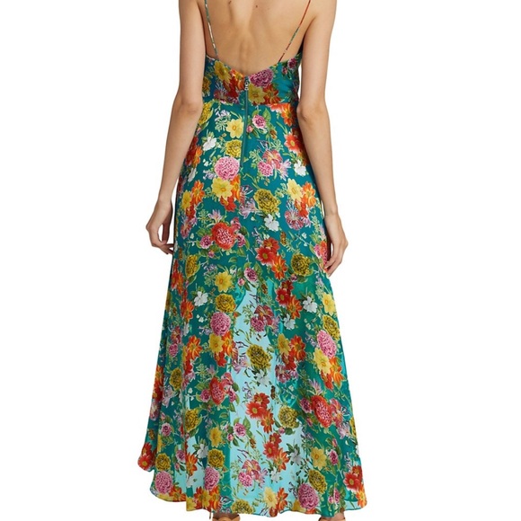 Alice + Olivia Christina Floral Hi-Lo Dress - Picture 3 of 13
